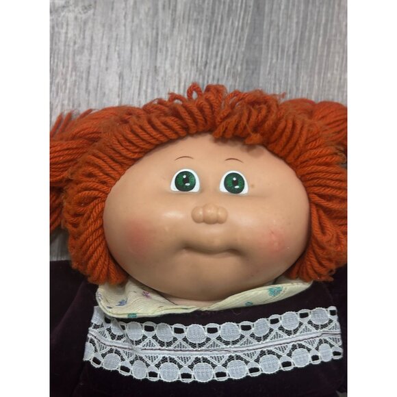 Cabbage Patch Doll Girl Orange Hair Green Eyes 17" Cloth Doll - Picture 2 of 9
